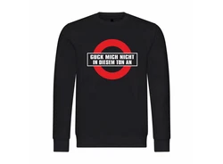 deinshirt Kapuzenpullover Herren Guck mich nicht in diesem Ton an Schwarz