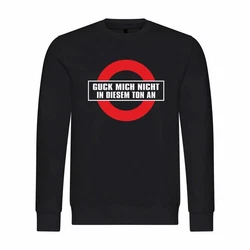 deinshirt Kapuzenpullover Herren Guck mich nicht in diesem Ton an Schwarz