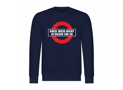 deinshirt Kapuzenpullover Herren Guck mich nicht in diesem Ton an Dunkelblau