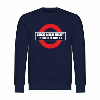 deinshirt Kapuzenpullover Herren Guck mich nicht in diesem Ton an