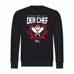 deinshirt Kapuzenpullover Herren Pullover Hier grillt der Chef noch persönlich Rot/Braun/Rosa