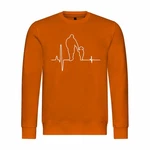 deinshirt Kapuzenpullover Herzschlag Vater und Tochter Mit Print Motiv Orange/Beige/Braun
