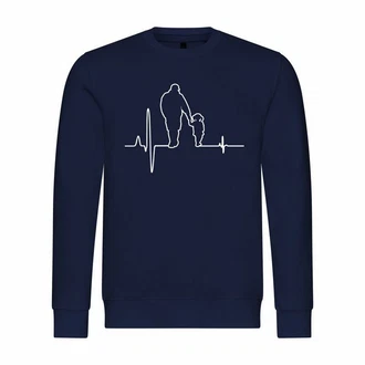 deinshirt Kapuzenpullover Herzschlag Vater und Tochter Mit Print Motiv Dunkelblau deinshirt Kapuzenpullover Herzschlag Vater und Tochter Mit Print Motiv Dunkelblau