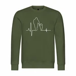 deinshirt Kapuzenpullover Herzschlag Vater und Tochter Mit Print Motiv Dunkelgrün