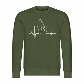 deinshirt Kapuzenpullover Herzschlag Vater und Tochter Mit Print Motiv