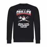 deinshirt Kapuzenpullover Herren Ich bin am Grillen Schwarz