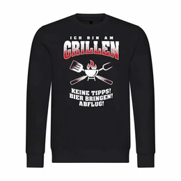Kapuzenpullover Herren Pullover Ich bin am grillen Mit Print Motiv