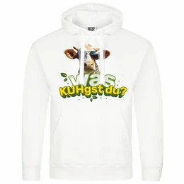Kapuzenpullover Herren Kapuzenpullover Was KUHgst du Mit Print Motiv