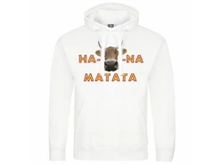 deinshirt Kapuzenpullover KUHna Matata Gelb/Rosa/Rot/Beige/Braun
