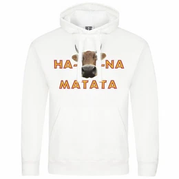 Kapuzenpullover Herren Kapuzenpullover Ha KUHna Matata Mit Print Motiv