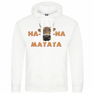deinshirt Kapuzenpullover KUHna Matata Gelb/Rosa/Rot/Beige/Braun