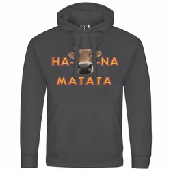 deinshirt Kapuzenpullover KUHna Matata Rot/Braun/Rosa/Lila/Schwarz