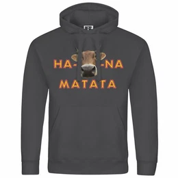 Kapuzenpullover Herren Kapuzenpullover Ha KUHna Matata Mit Print Motiv