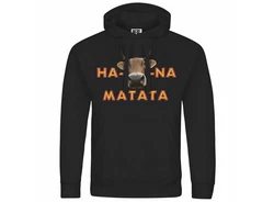 deinshirt Kapuzenpullover KUHna Matata Rot/Schwarz/Lila/Rosa/Braun/Gelb
