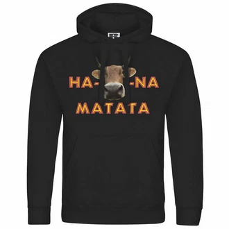deinshirt Kapuzenpullover KUHna Matata Rot/Schwarz/Lila/Rosa/Braun/Gelb