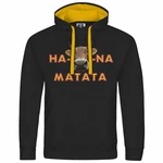 deinshirt Kapuzenpullover KUHna Matata Gelb/Lila/Schwarz/Rot