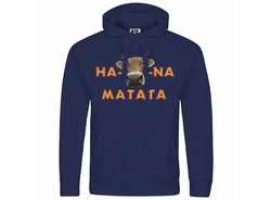 deinshirt Kapuzenpullover KUHna Matata Lila/Dunkelblau/Rosa/Rot/Blau
