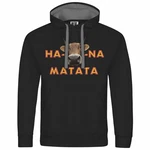 deinshirt Kapuzenpullover KUHna Matata Schwarz/Lila/Rot/Rosa/Braun deinshirt Kapuzenpullover KUHna Matata Schwarz/Lila/Rot/Rosa/Braun