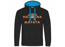deinshirt Kapuzenpullover KUHna Matata Rot/Schwarz/Lila/Braun/Rosa