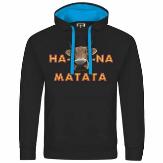 deinshirt Kapuzenpullover KUHna Matata Rot/Schwarz/Lila/Braun/Rosa