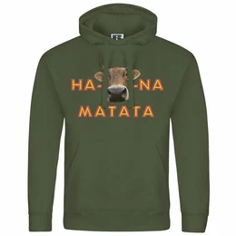 Kapuzenpullover Herren Kapuzenpullover Ha KUHna Matata Mit Print Motiv