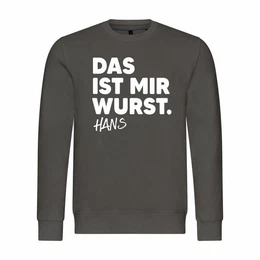 Kapuzenpullover Herren Pullover Das ist mir Wurst Mit Print Motiv