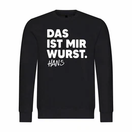Kapuzenpullover Herren Pullover Das ist mir Wurst Mit Print Motiv