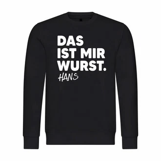 deinshirt Kapuzenpullover Herren Das ist mir Wurst Schwarz/Dunkelblau/Grau/Weiß