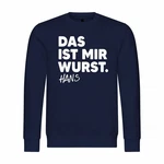 deinshirt Kapuzenpullover Herren Das ist mir Wurst Dunkelblau