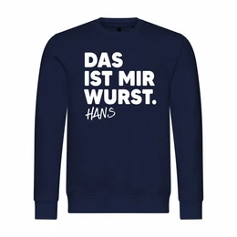 Kapuzenpullover Herren Pullover Das ist mir Wurst Mit Print Motiv