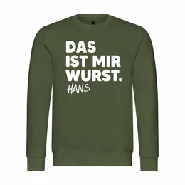 Kapuzenpullover Herren Pullover Das ist mir Wurst Mit Print Motiv