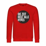 deinshirt Kapuzenpullover Herren Die Zeit heilt alle Hypes Dunkelrot/Rot/Rosa