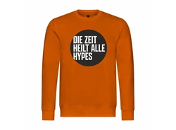 deinshirt Kapuzenpullover Herren Die Zeit heilt alle Hypes Orange/Gelb