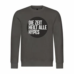 deinshirt Kapuzenpullover Herren Die Zeit heilt alle Hypes Dunkelgrün/Braun/Dunkelgrau/Grau