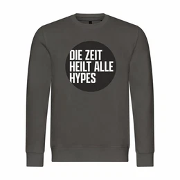 Kapuzenpullover Herren Pullover Die Zeit heilt alle Hypes Mit Print Motiv