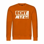 deinshirt Kapuzenpullover Herren Echt jetzt Schwarz/Orange