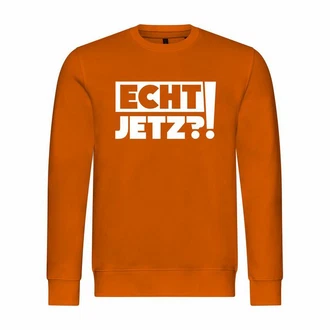 deinshirt Kapuzenpullover Herren Echt jetzt Schwarz/Orange deinshirt Kapuzenpullover Herren Echt jetzt Schwarz/Orange