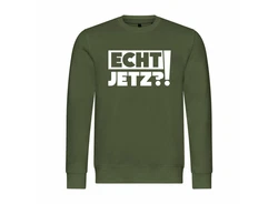 deinshirt Kapuzenpullover Herren Echt jetzt Dunkelgrün/Schwarz