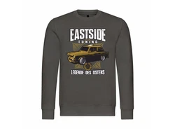 deinshirt Kapuzenpullover Herren Eastside Tuning Dunkelgrün/Hellgrau/Dunkelgrau/Grau