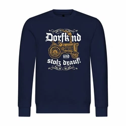 deinshirt Kapuzenpullover Herren Pullover Dorfkind und stolz drauf Dunkelblau