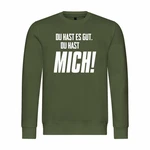 deinshirt Kapuzenpullover Herren Du hast es gut du hast mich Dunkelgrün/Grün/Neonfarben
