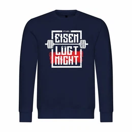 Kapuzenpullover Herren Pullover Eisen lgt nicht Mit Print Motiv