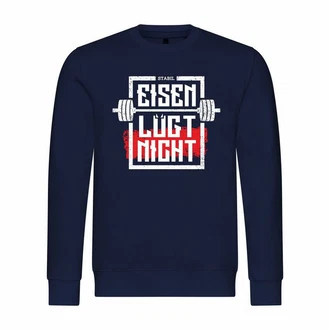 deinshirt Kapuzenpullover Herren Pullover Mit Print Motiv Dunkelblau