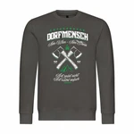 deinshirt Kapuzenpullover Entspannter Dorfmensch Grau/Dunkelgrau/Dunkelgrün/Khaki/Grün