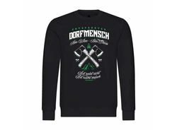 deinshirt Kapuzenpullover Entspannter Dorfmensch Dunkelblau/Dunkelgrün/Schwarz