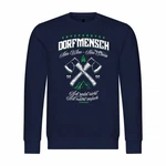 deinshirt Kapuzenpullover Entspannter Dorfmensch Dunkelblau