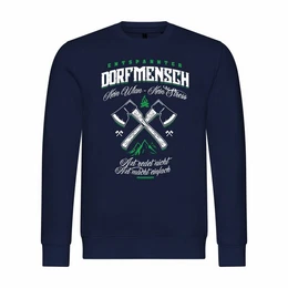 Kapuzenpullover Herren Pullover Entspannter Dorfmensch Mit Print Motiv