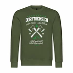 deinshirt Kapuzenpullover Entspannter Dorfmensch Dunkelgrün/Grün