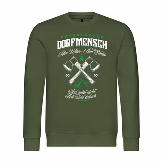 deinshirt Kapuzenpullover Entspannter Dorfmensch