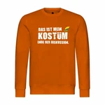 deinshirt Kapuzenpullover Herren Pullover Das ist mein KOSTM Ende der Diskussion Orange/Gelb